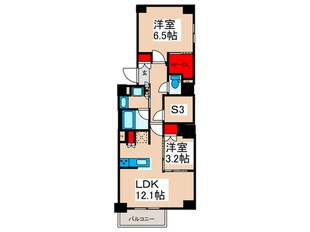 ﾌﾟﾗｳﾄﾞﾌﾗｯﾄ西日暮里ﾃﾞｨｱｰｼﾞｭの物件間取画像